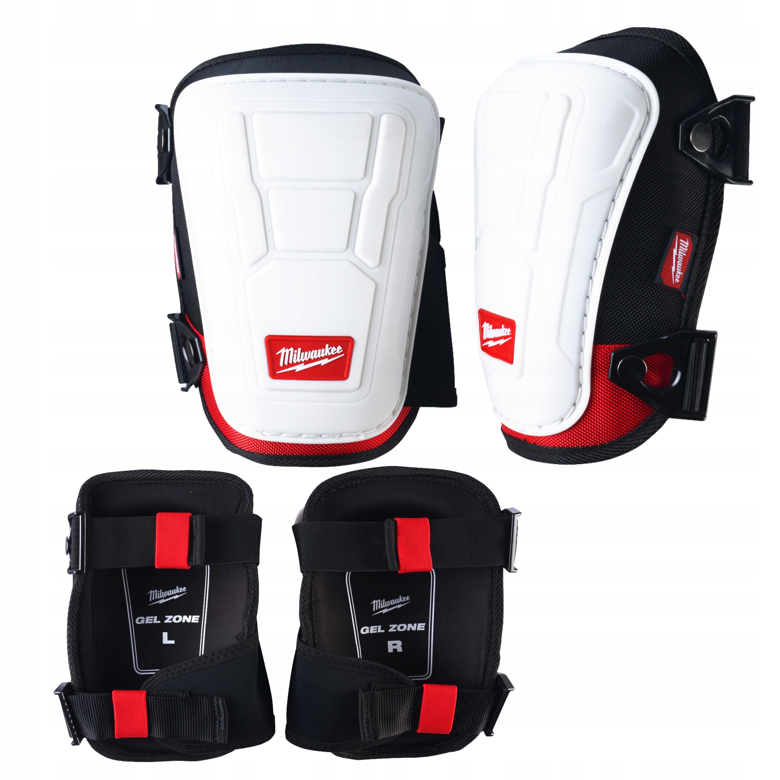 Nakolanniki Ochronne Żelowe Nierysujące Powierzchni Białe Premium Milwaukee