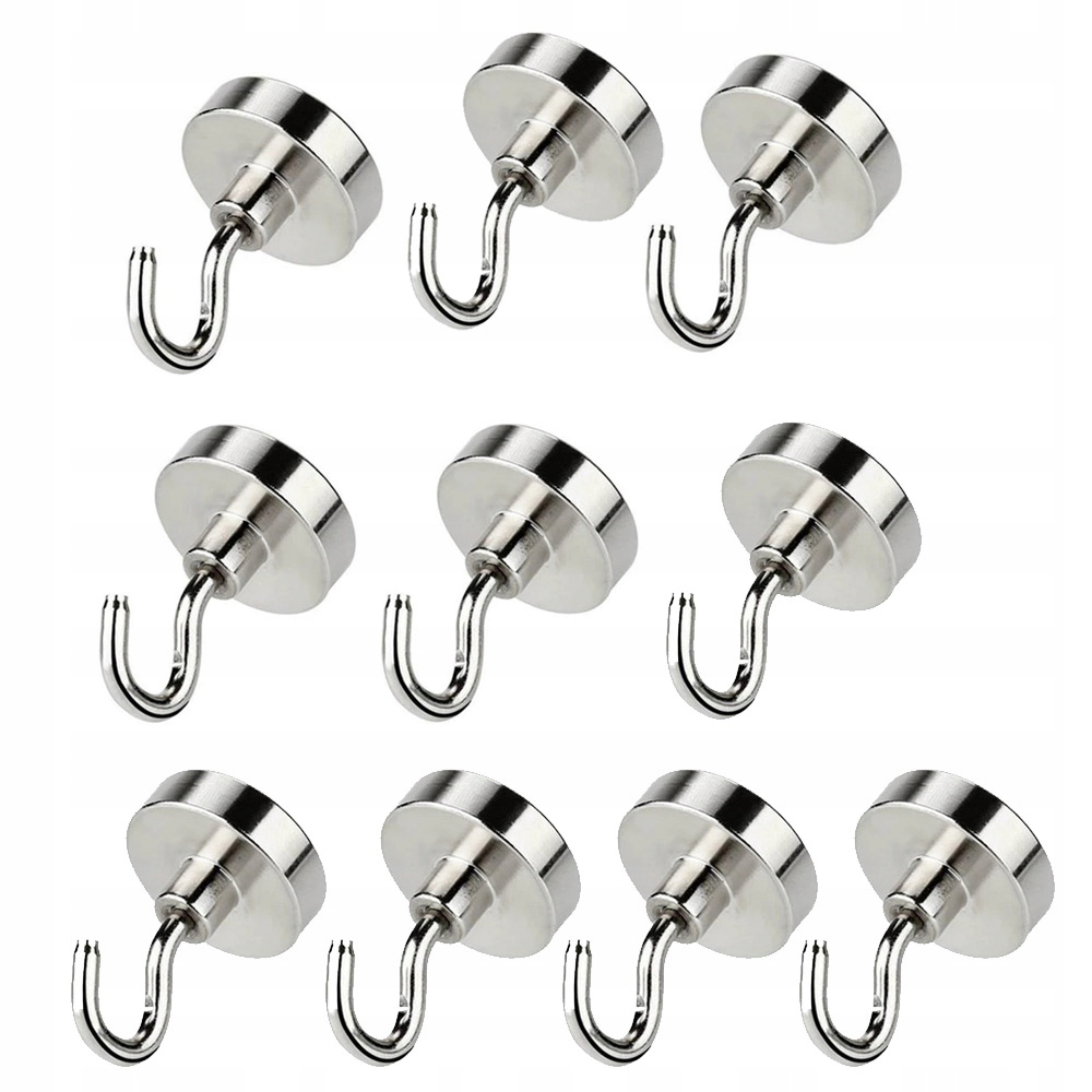 

10x Uchwyt Neodymowy Haczyk 16X5mm magnes Udźwig 8