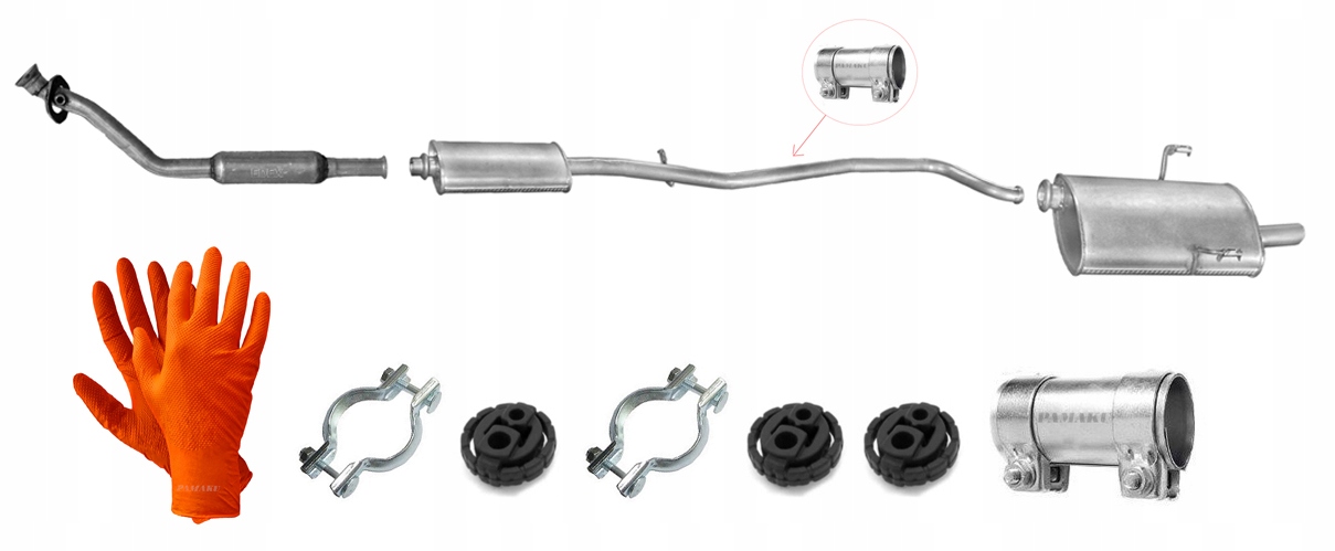 Peugeot 406 1.6 1.8 (1995-2001) Sedan – Výfukový Systém