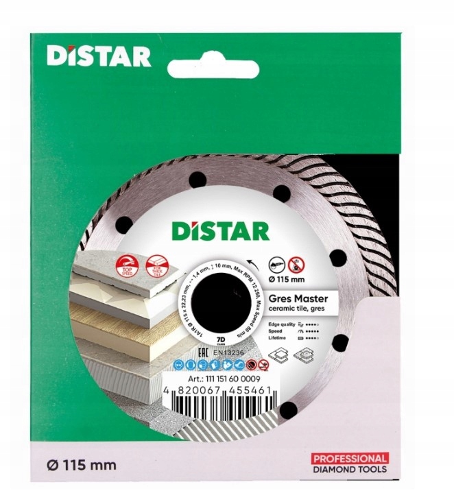 

Distar Gres Master 115 Tarcza Do Cięcia 90 45