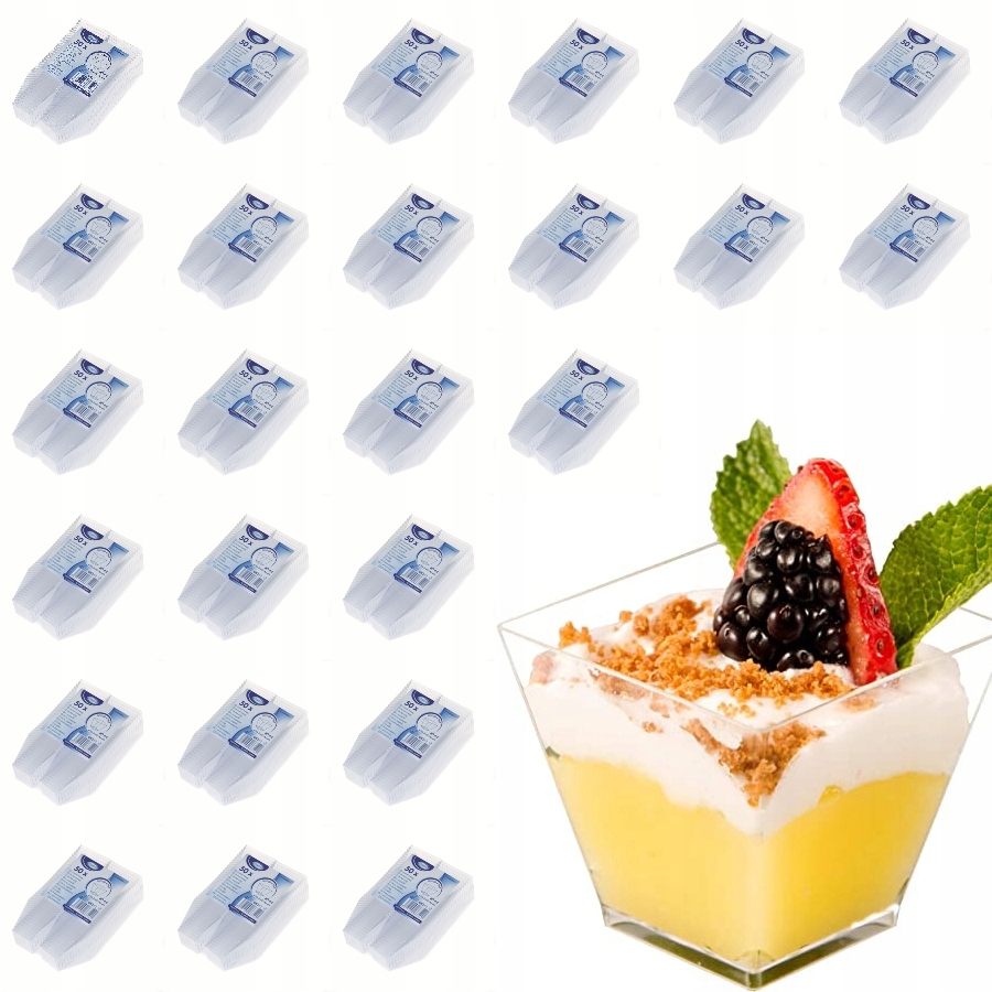 

Pojemnik piramida na przekąski fingerfood 20 x 50