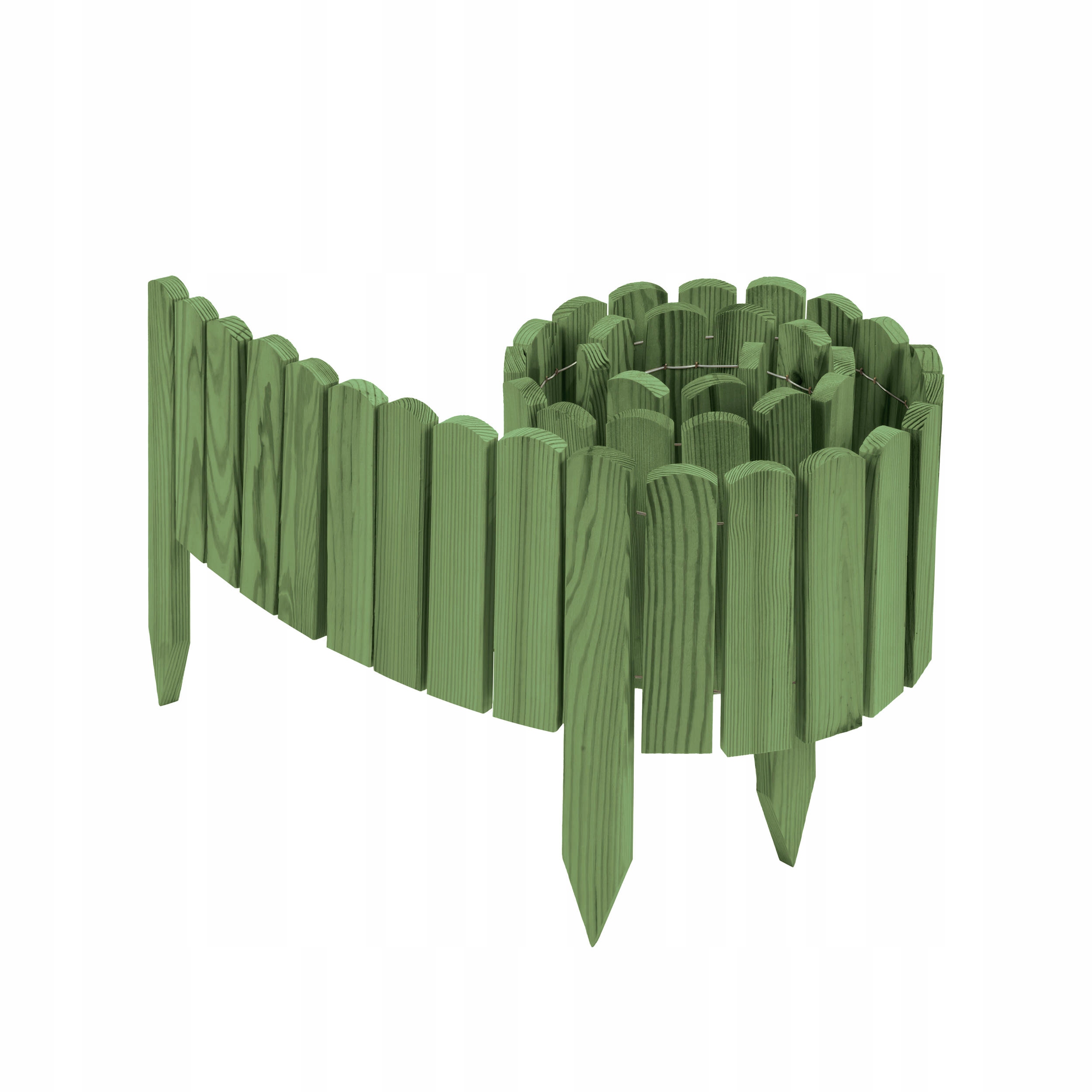 Obrzeże Trawnikowe Palisada Ogrodowa Drewniana Płotek Ogrodowy 30 x 200 cm