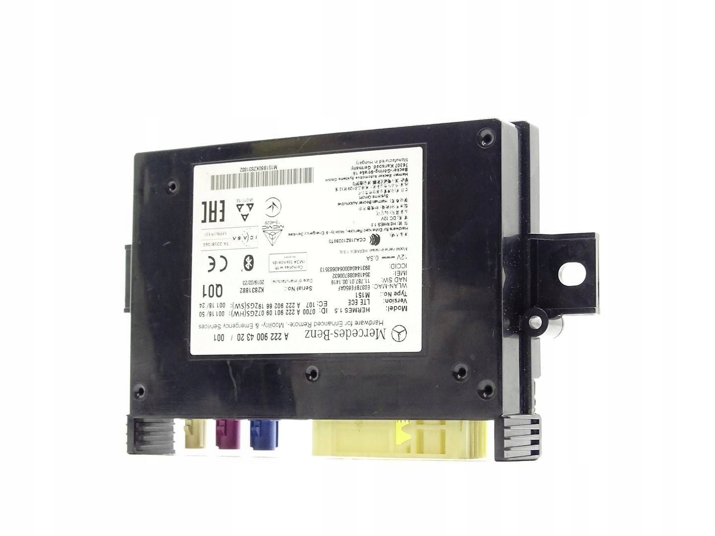 module control unit BLUETOOTH TELEMATIK MERCEDES C W205 E W213 A2229004320