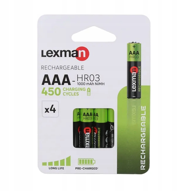 Aku Lexman L2 Hr3 Aa 1000Mah 4 szt