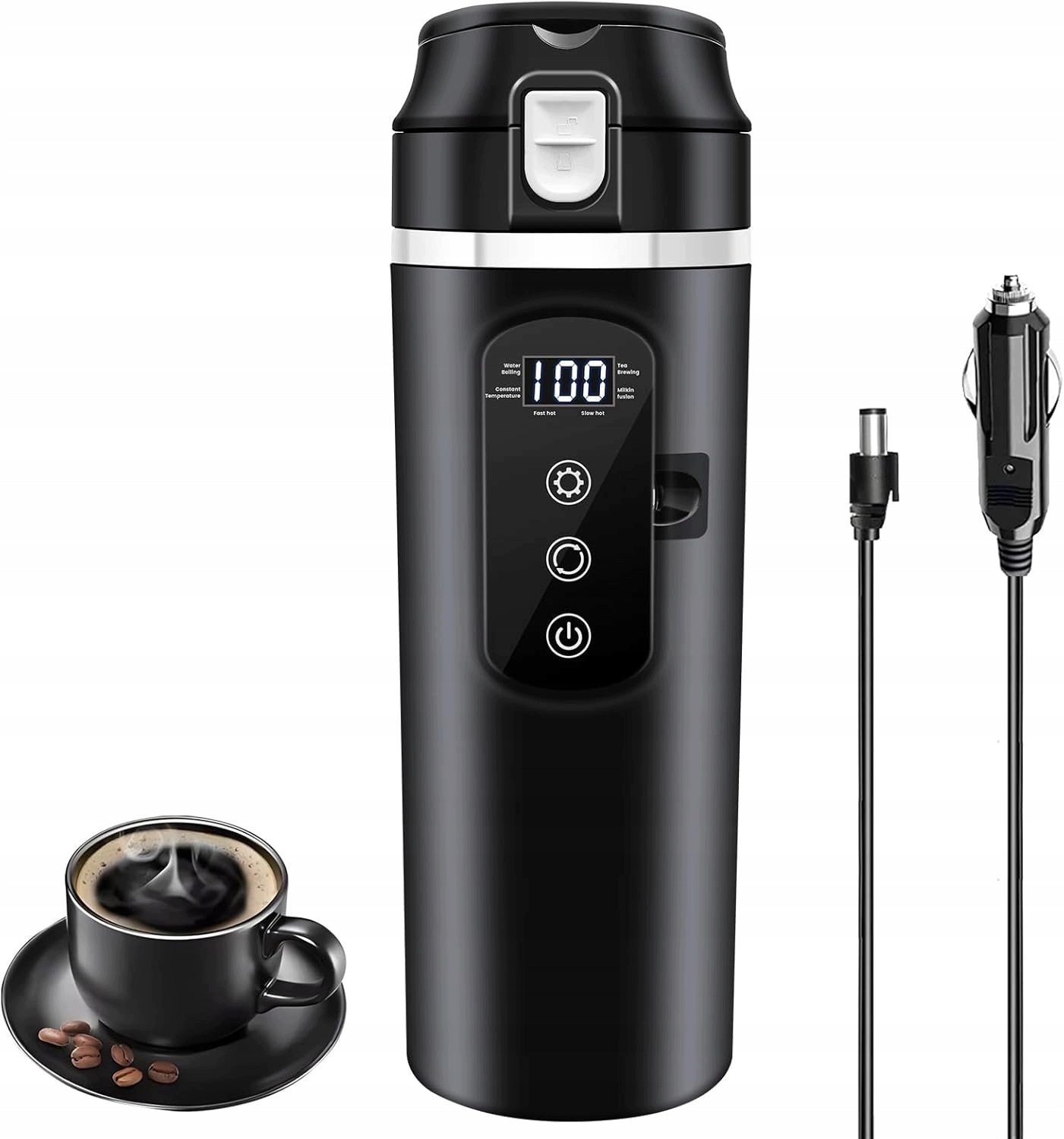 Rychlovarná Konvice Do Auta Cestovní Hrnek Na Čajovou Kávu 400 ML 12V24V