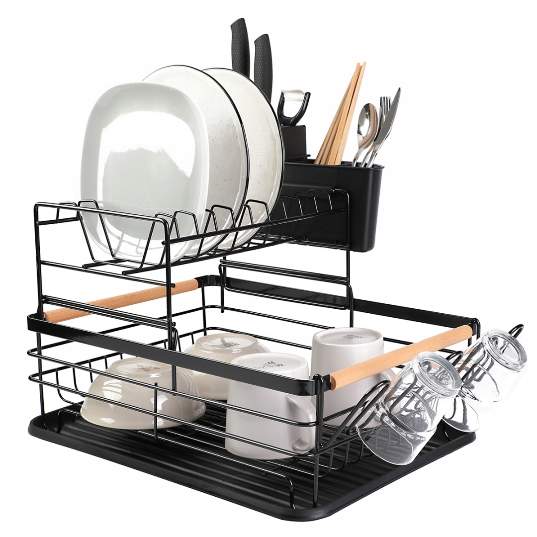 

Suszarka Do Naczyń Ociekacz Stojąca duża Czarna