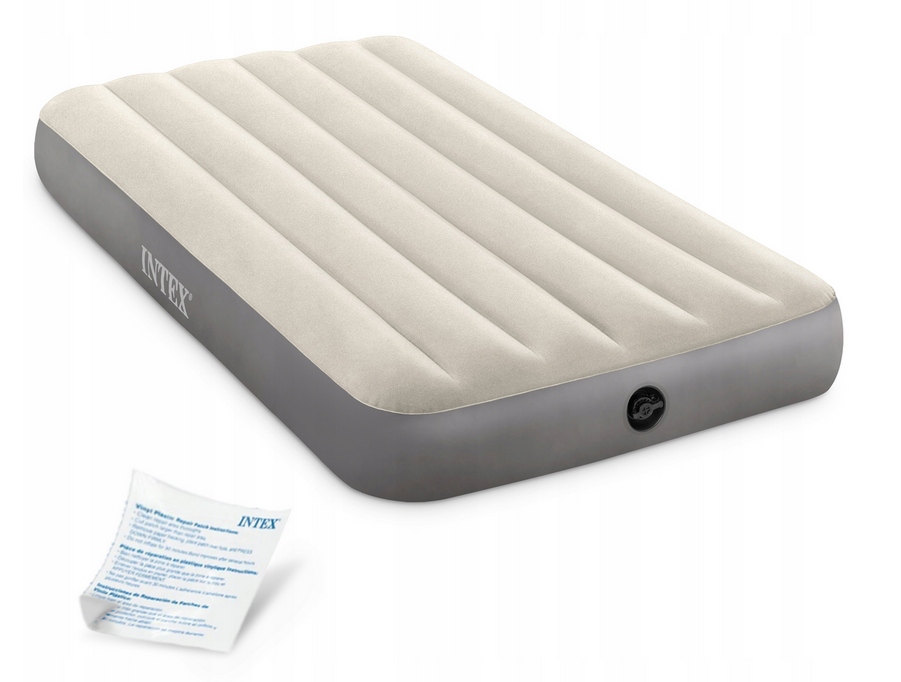 Materac Dmuchany Welurowy 191x99x25 cm INTEX 64101