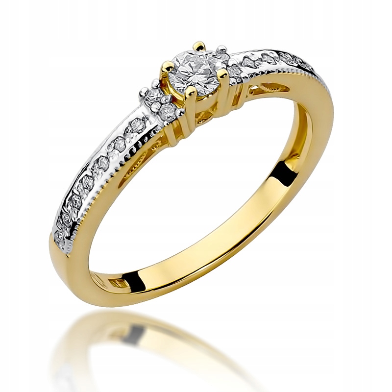 

Pierścionek Brylanty 0,24 ct 585 Grawer Gratis