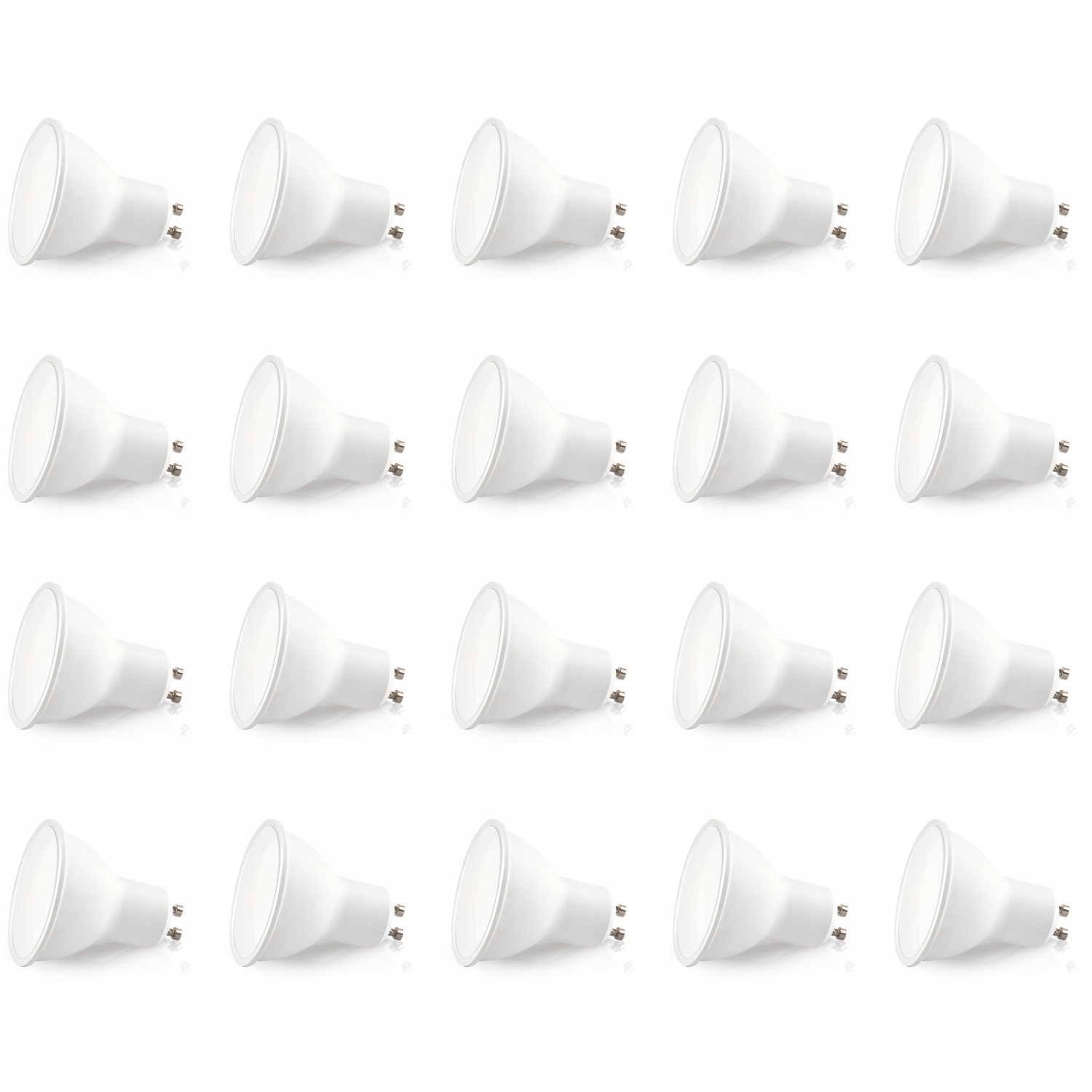 Set 20 Kusů Led žárovka GU10 5W barva Studená bílá Led světelný systém