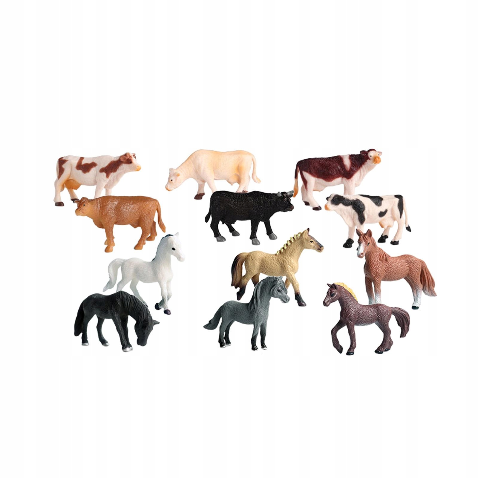 12Pcs Pasture Animal Figures Toy Collections Interactive Valentines Day