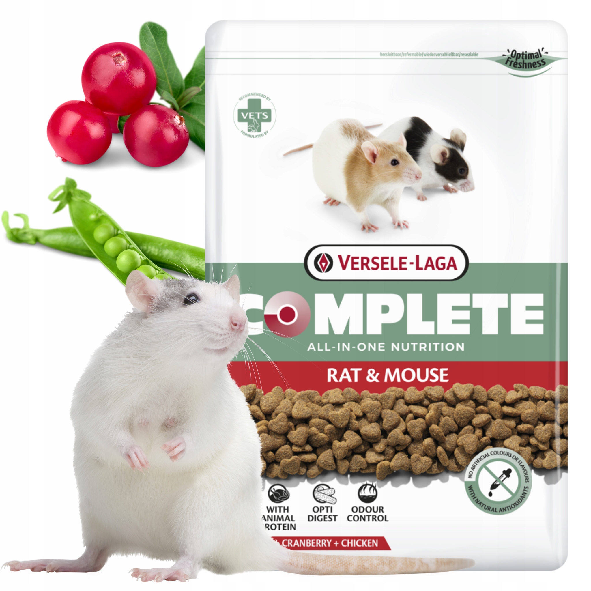 Versele Laga Rat&Mouse Complete krmivo pro potkany a myši granulované 2 kg