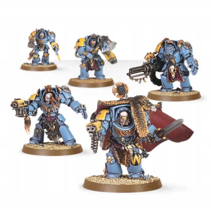 Space Wolves - Wolf Guard Terminators Warhammer 40000 Frakcje Space Wolves (Space Marines)