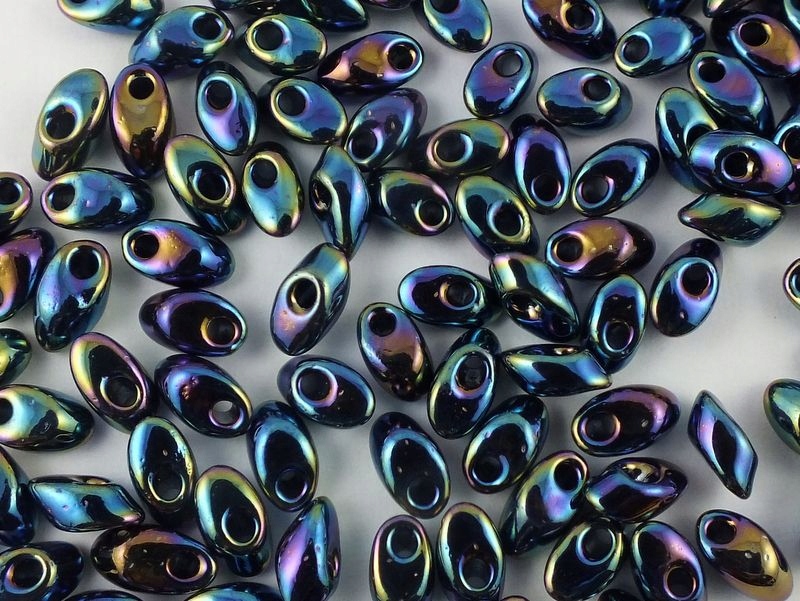 Miyuki LMA455 Long Magatama Metal Rainb Iris-10g