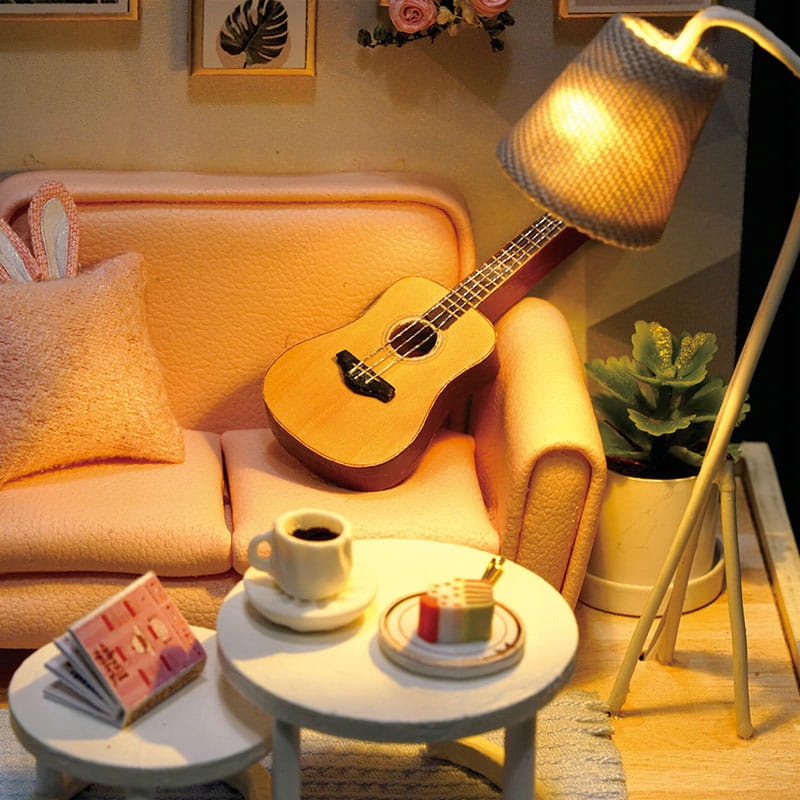 Miniaturowy domek Popołudnie z gitarą Model 3D DIY EAN (GTIN) 5908258423907