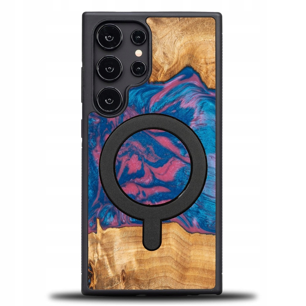 Pouzdro Bewood Unique pro Samsung Galaxy S24 Ultra Neons Vegas s MagSafe