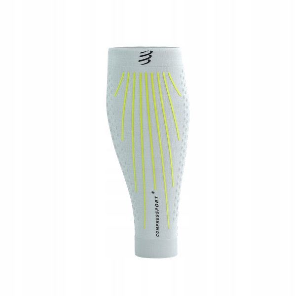 Compressport Kompresní pásky na lýtka R2 Aero bílá/žlutá [Velikost T4]