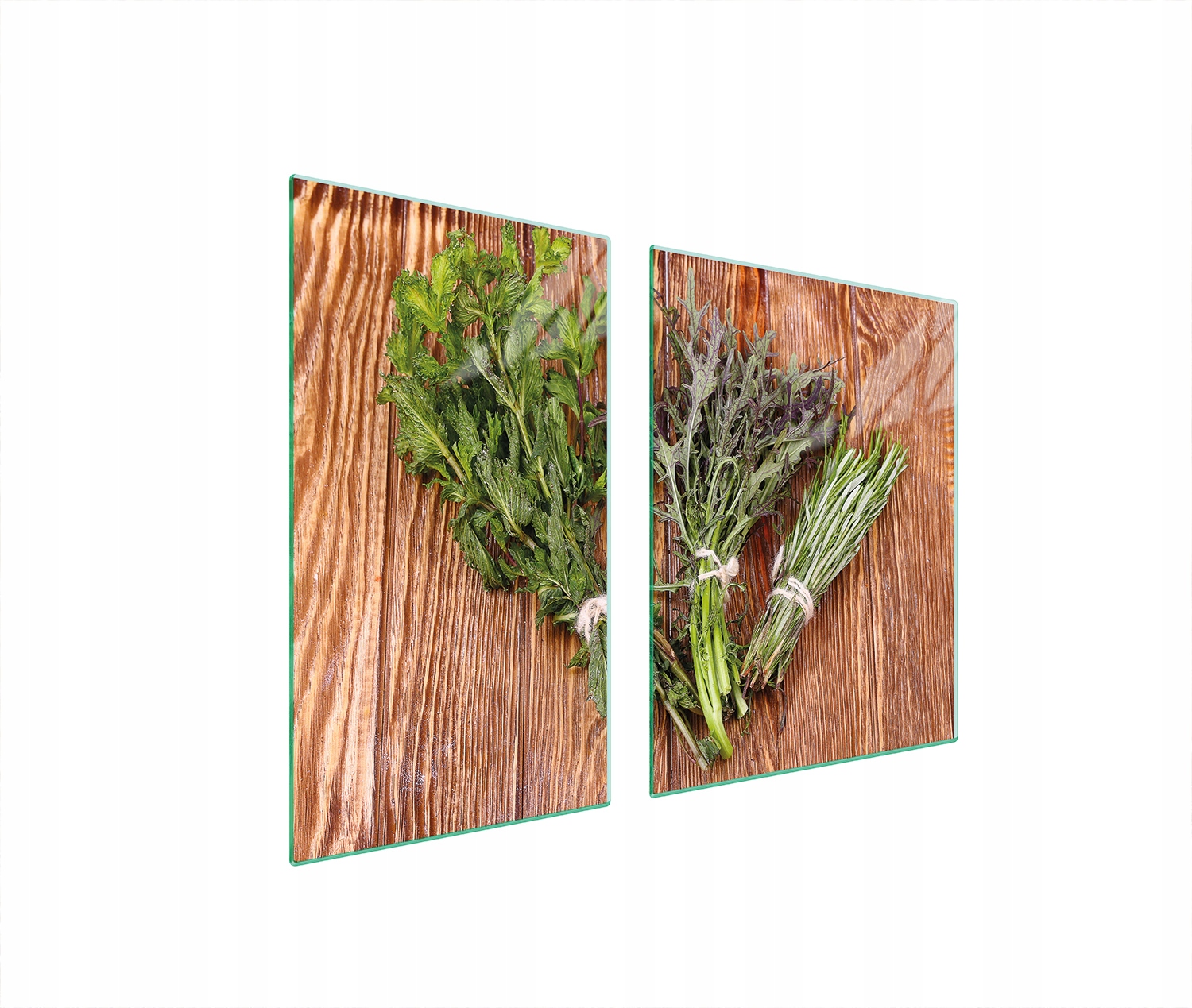 Skleněná Deska a Krájecí Deska 100x52 Rozmarýn Tvrzené Sklo