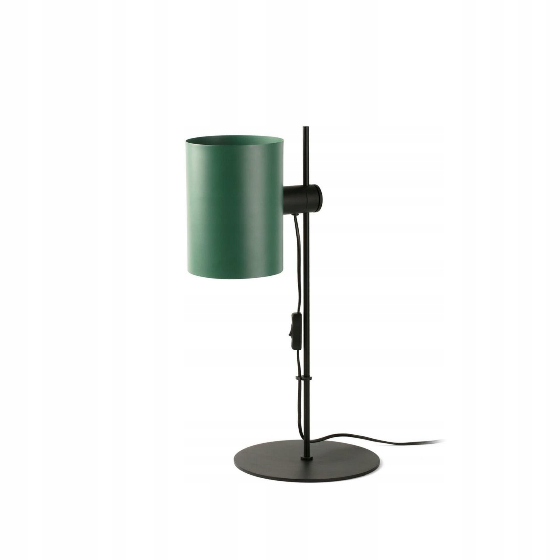 Faro Guadalupe stolná lampa čierna/zelená, nastaviteľná, oceľ, E27