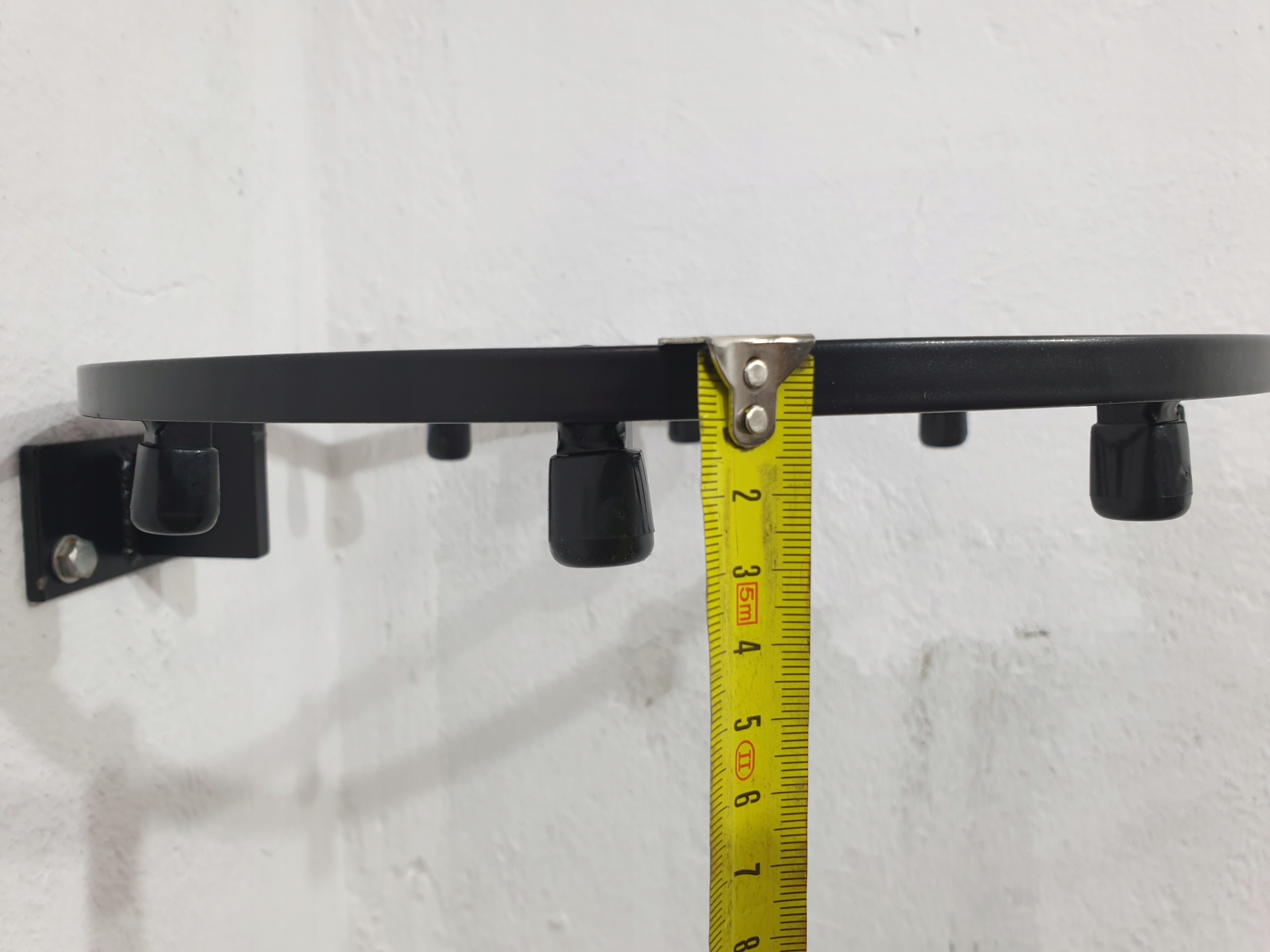 WYTRZYMAŁY METALOWY WISZĄCY UCHWYT NA WORKI Wysokość produktu 2 cm