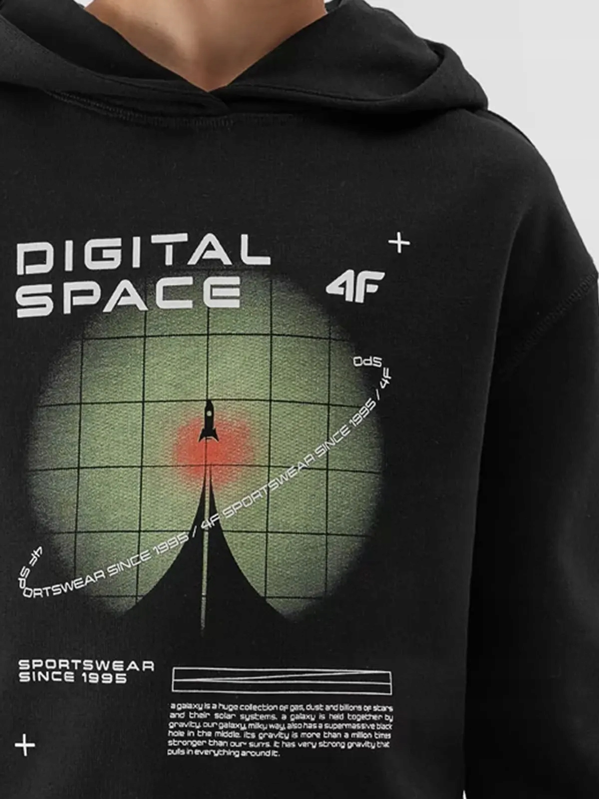 BLUZA CHŁOPIĘCA 4F DRESOWA Z KAPTUREM AW23M632 Zapięcie brak