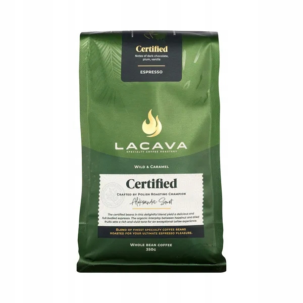Káva zrnková Arabica LaCava Certified Espresso 350 g