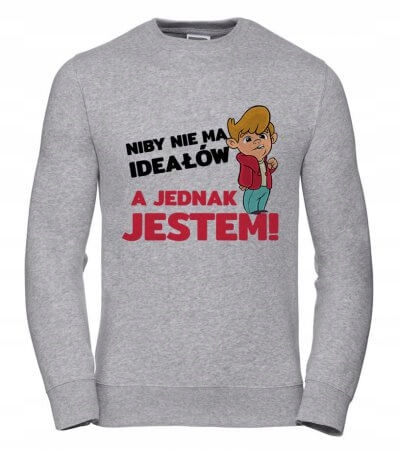 Pánská Mikina Neexistují žádné ideály Xs Šedá Dárek pro kluka Chlapa pro ni