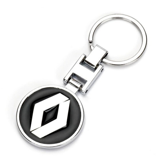 METALOWY BRELOK BRELOCZEK DO KLUCZY RENAULT CZARNY