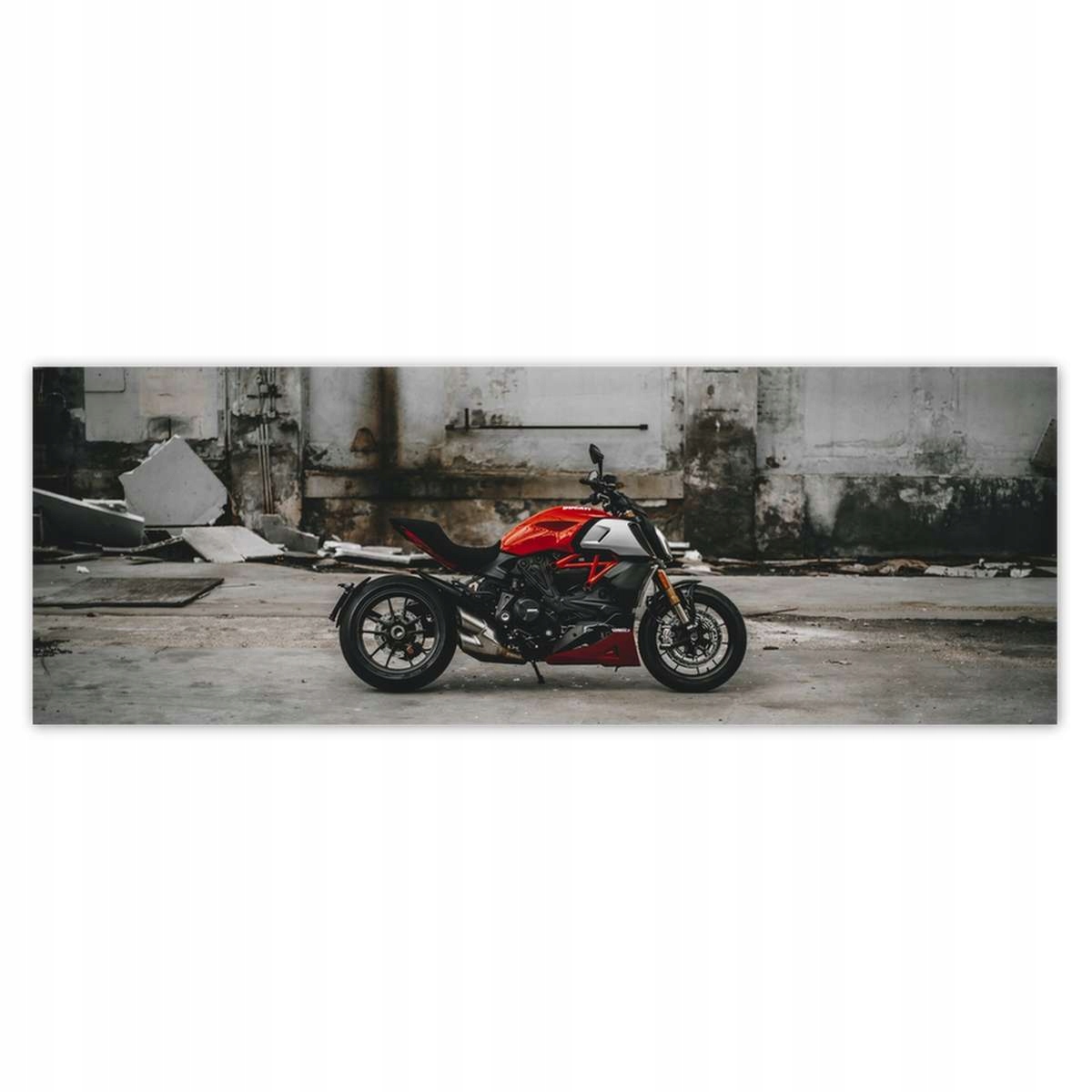 Fototapety 624x219 Červené Ducati Motocykel