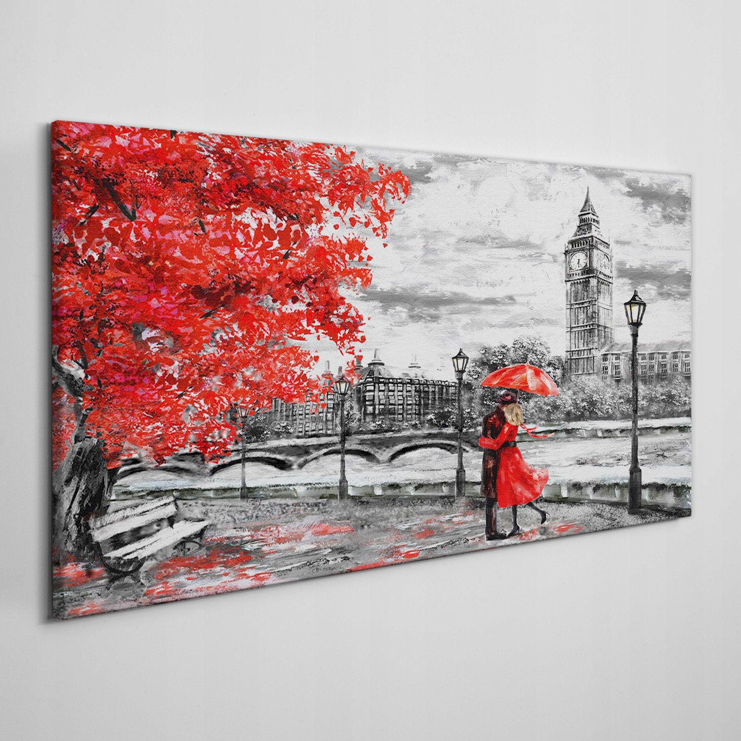 

Obraz na płótnie na ramie Londyn para 100x50 cm