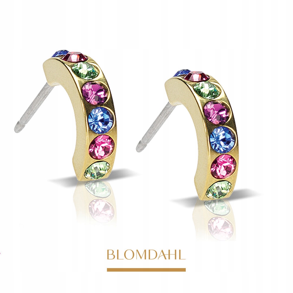 Hypoalergenní Náušnice Blomdahl Brilliance Curved Fantasy 10 MM