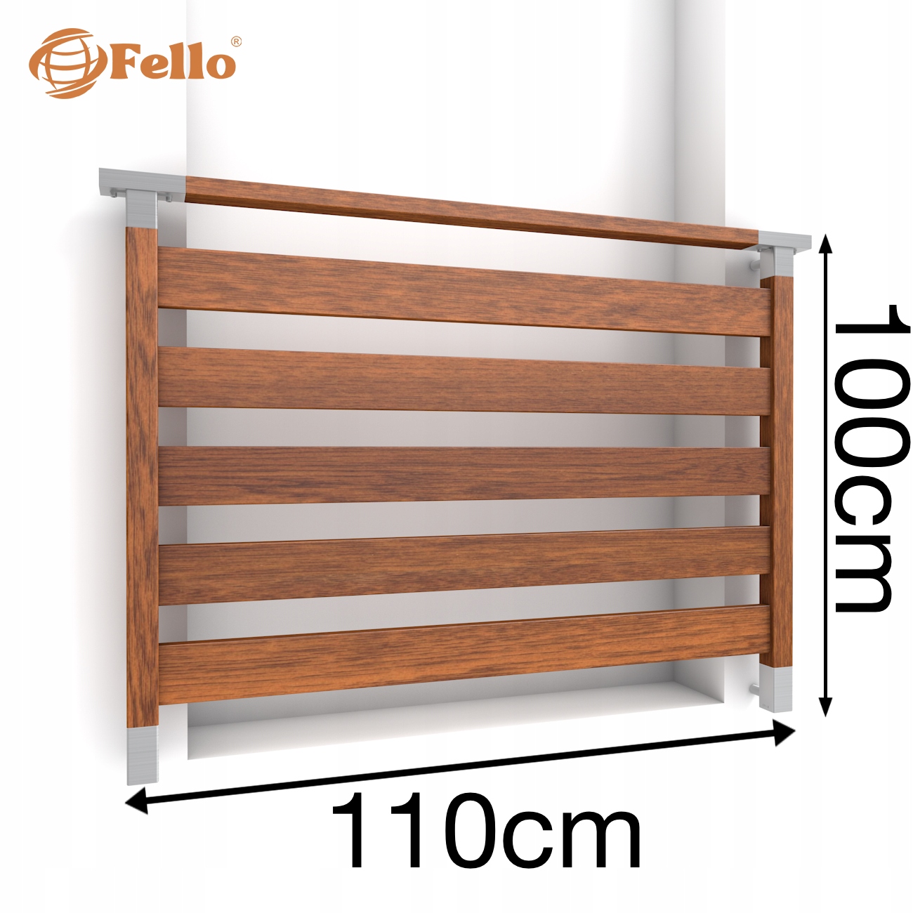 CLASSIC5 Francúzsky balkón 110 cm Balustrada