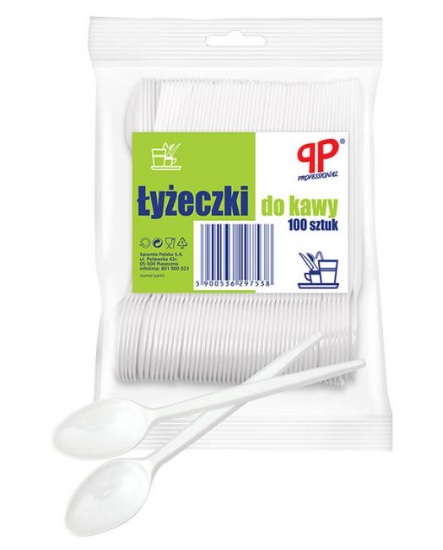 

Łyżeczki plastikowe 100szt do Kawy,Herbat Sarantis