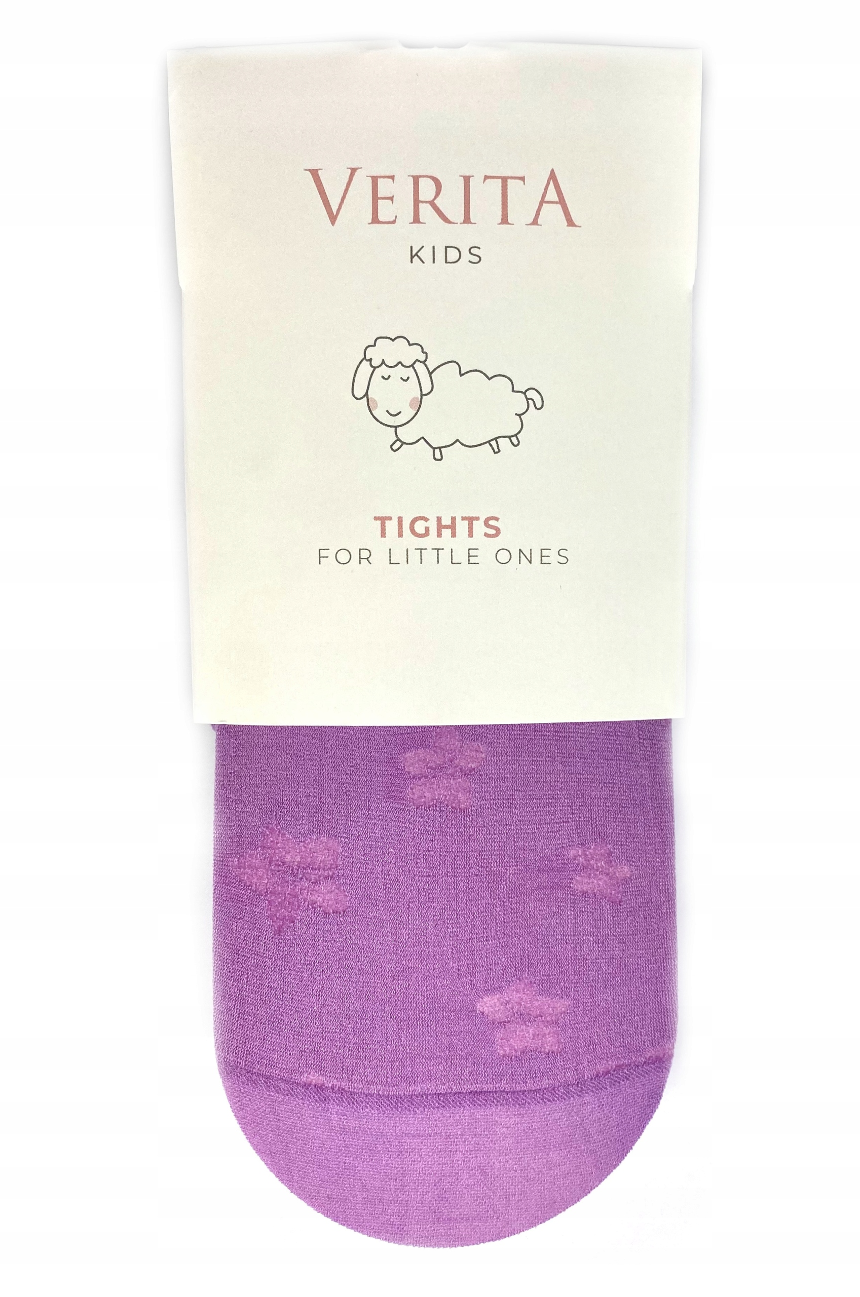 

Rajstopy dziecięce żakardowe fiolet wzór r.140/146