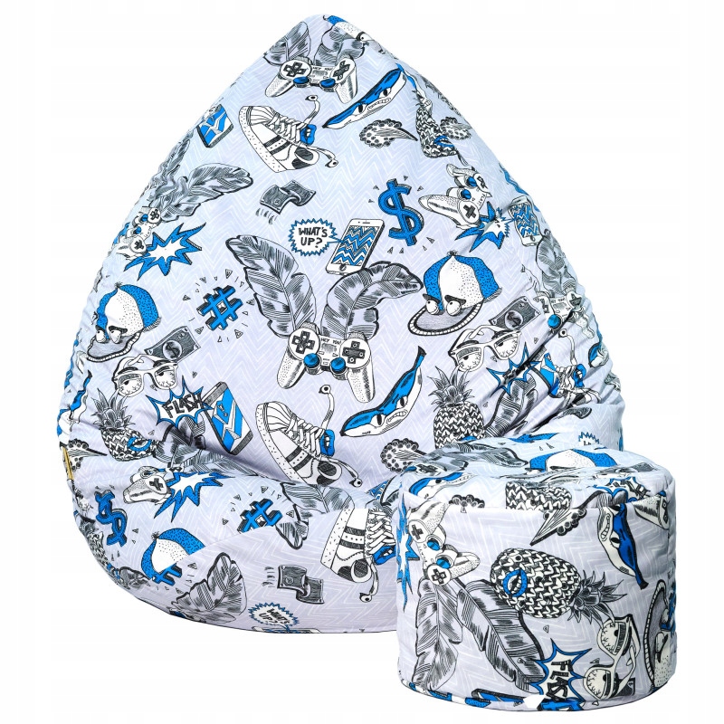 Pufa Sako Dla Dzieci 80x110 Worek Fotel Siedzisko Scandi Design