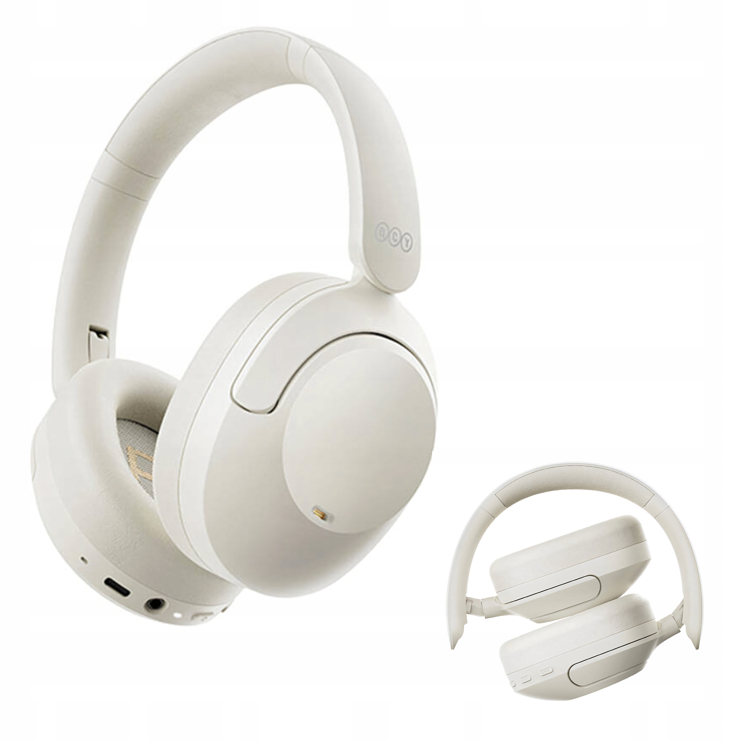 Qcy H4 Anc Słuchawki Nauszne Bluetooth 5.1 Bezprzewodowe Aktywne Tłumienie