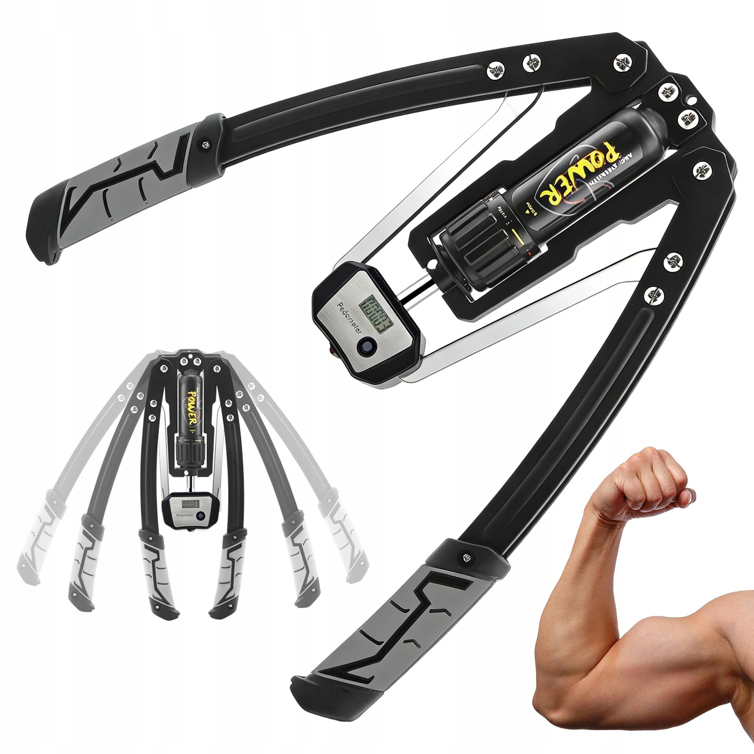 Hydraulický Stlačovač Fitness, Nastavitelný, 10-200 Kg Pro Cvičení
