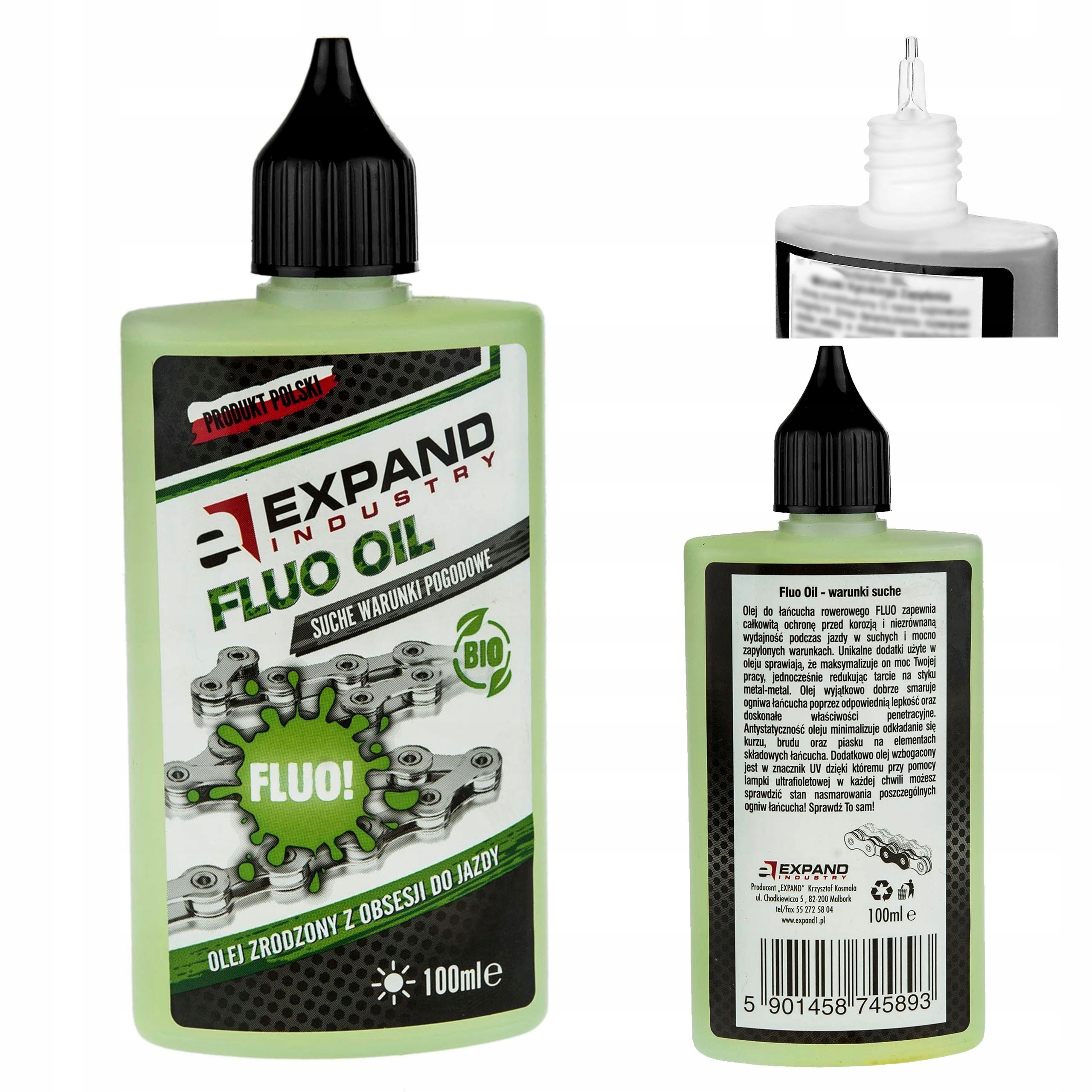 OLEJ DO ŁAŃCUCHA EXPAND CHAIN OIL DRY FLUO SUCHE