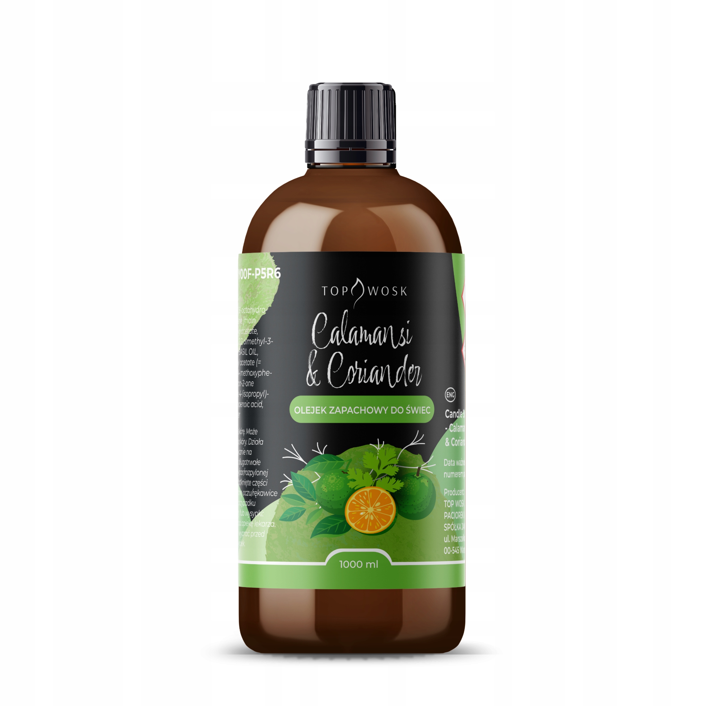 Vonný olej do sviečok Calamansi & Coriander 1000 ml, vôňa do vosku