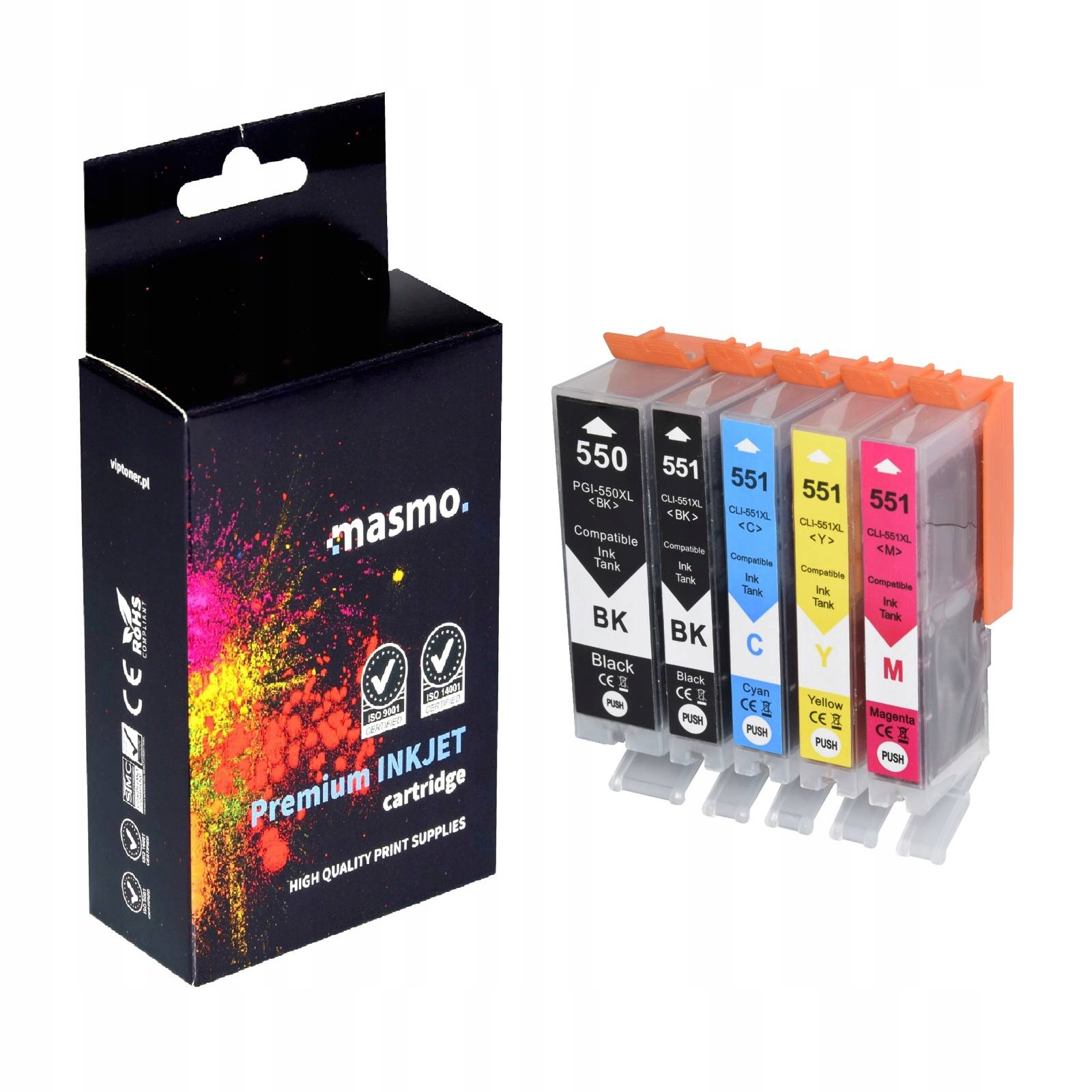 

5x Tusze XXL Do Canon Pixma IP7250 MG5650 MG5550