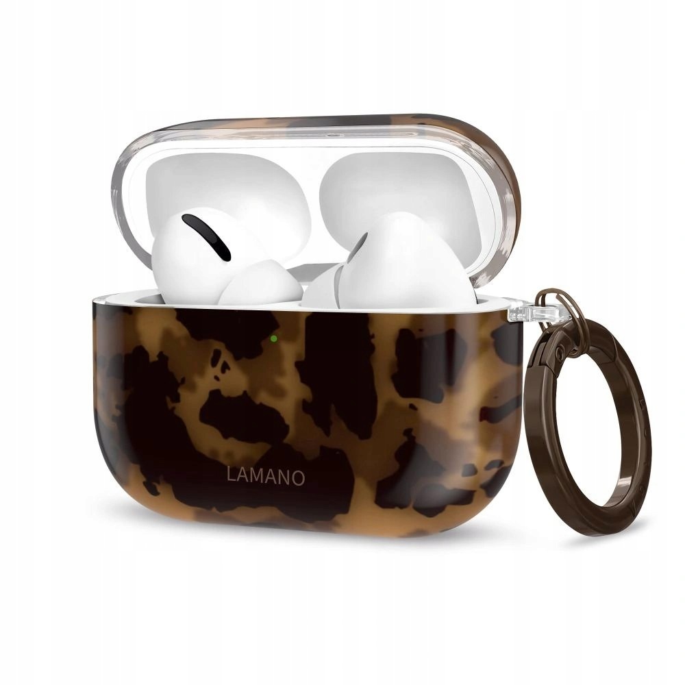 Etui Tech-Protect Lamano na AirPods Pro 3 czarno-brązowy