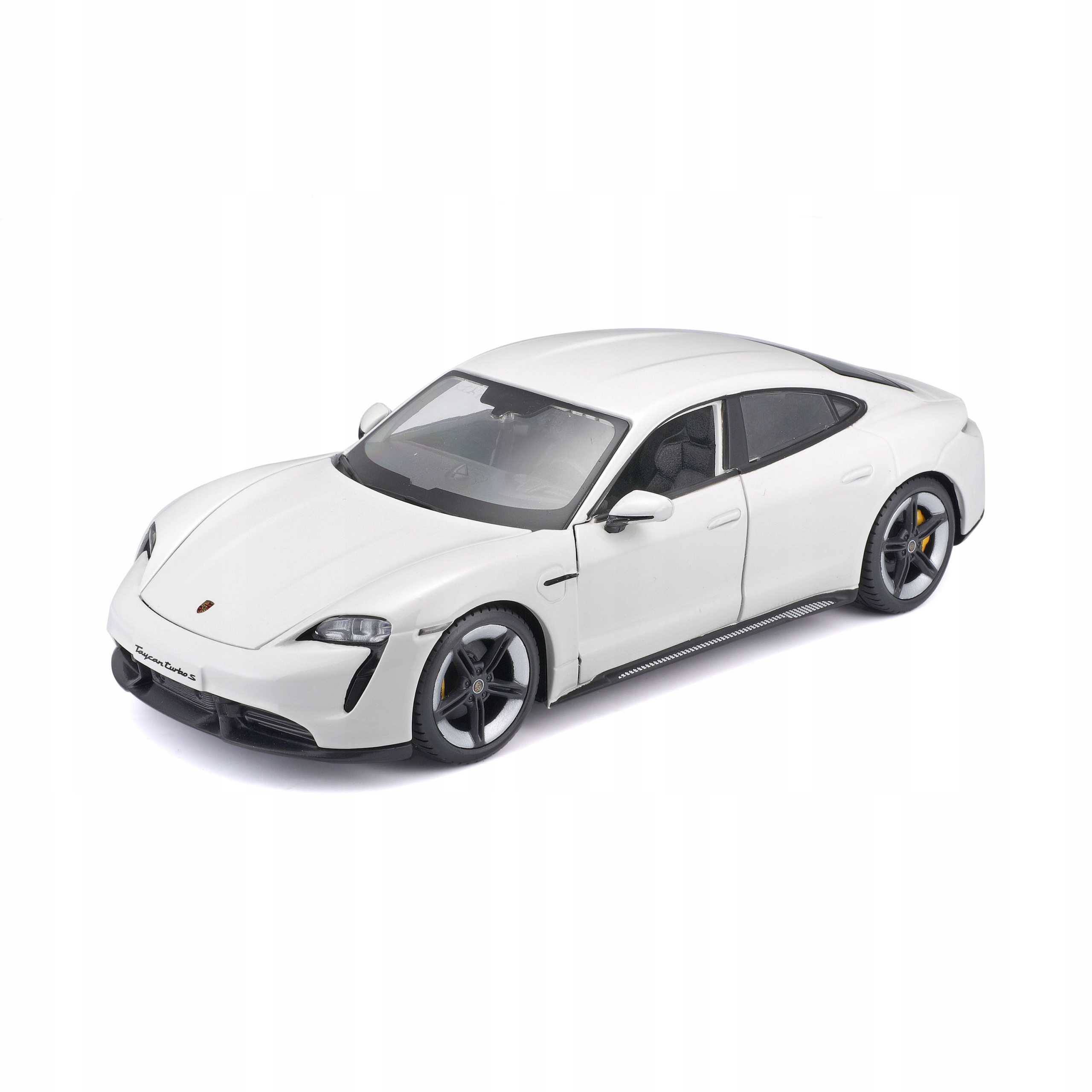 Porsche Taycan Turbo S White 1:24 Bburago
