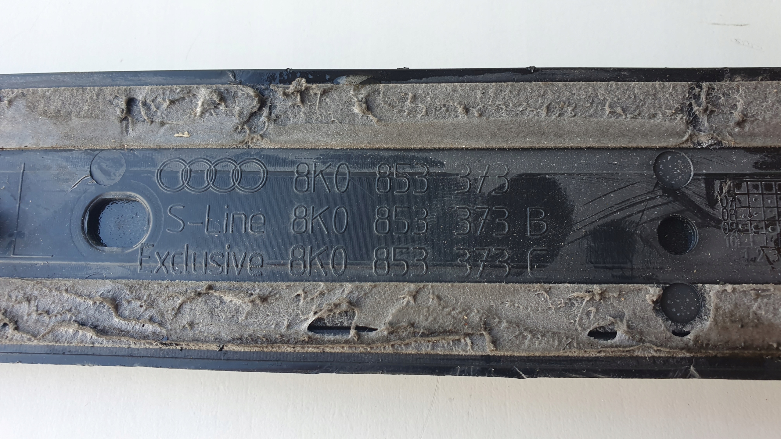 Audi A4 B8 8K0 07- S-line left cap threshold inner driver´s front