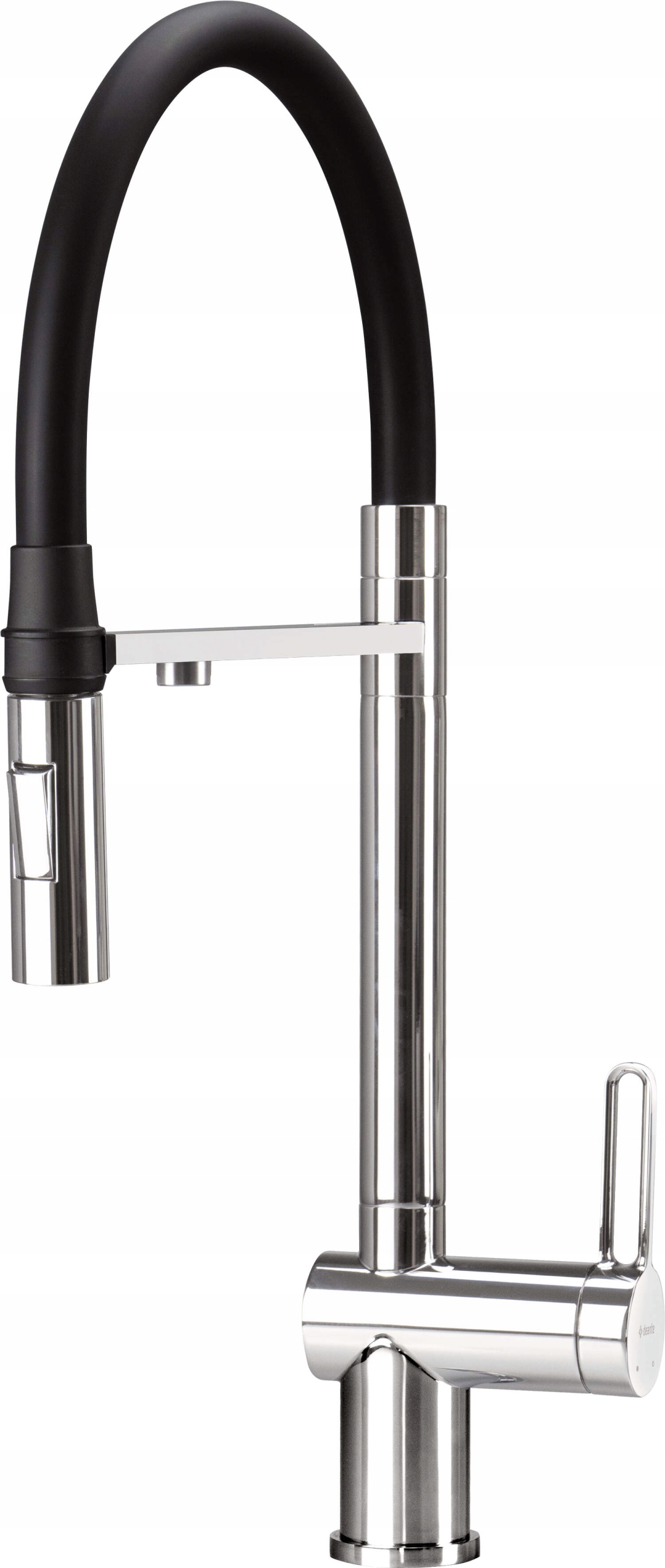 Chromovaná kuchyňská baterie s flexibilním výtokem a vodním filtrem