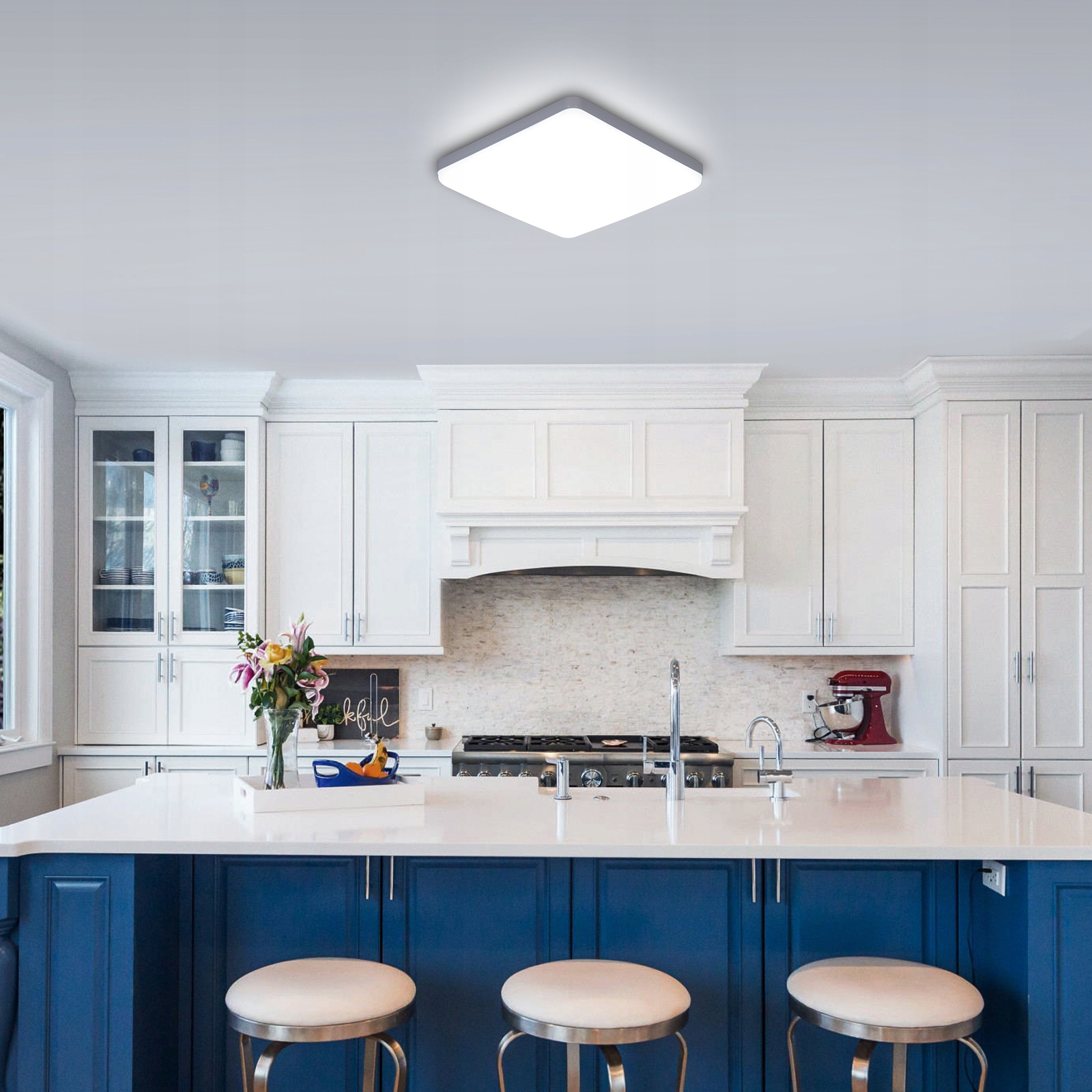 LAMPA ŁAZIENKOWA SUFITOWA LAMPA PLAFON LED BIAŁY NOWOCZESNA 6500K IP44 36W Rodzaj gwintu zintegrowane źródło LED