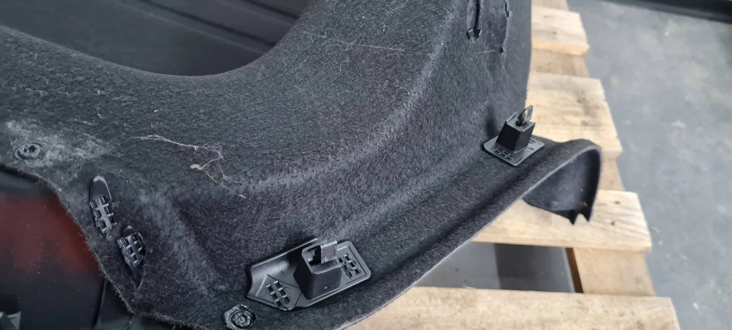 Q3 83A side upholstery cover boot right right rear part 83A863880D