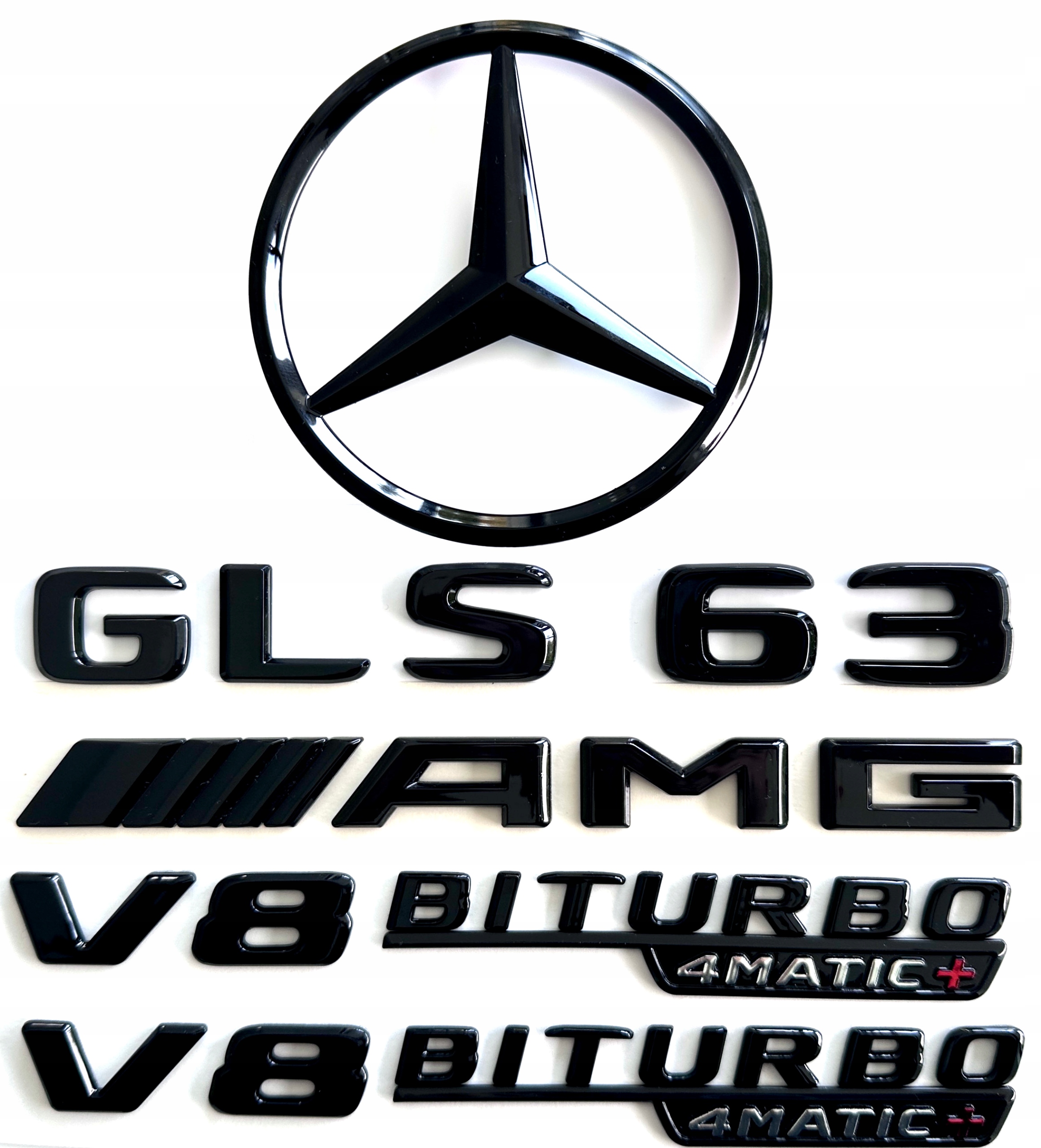 Mercedes-Benz Gls 63 Amg 4MATIC+ emblém znak logo čierna