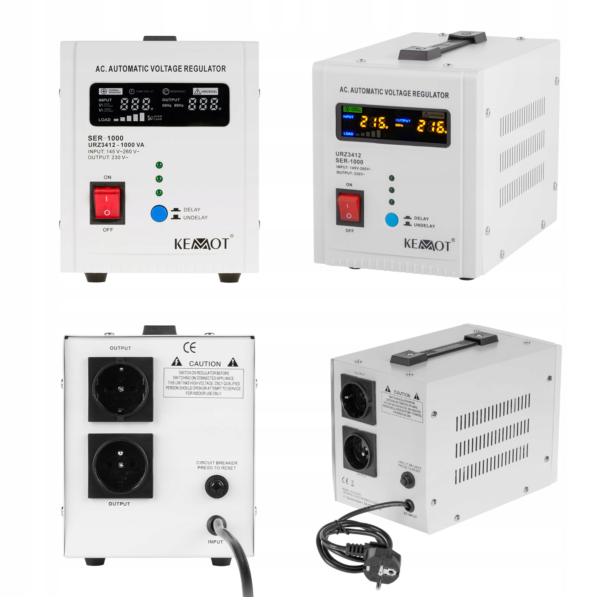 Automatický stabilizátor napätia Kemot -1000