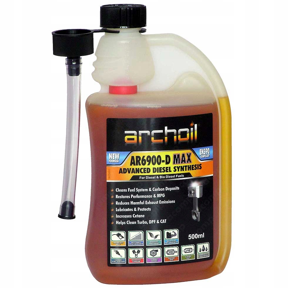 Archoil AR6900-D Max Diesel, smaruje, czyści wtryski Dpf Kat Vtg, Cetane +4