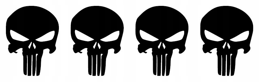 

Naklejki Punisher 60x45mm 4 sztuki Różne