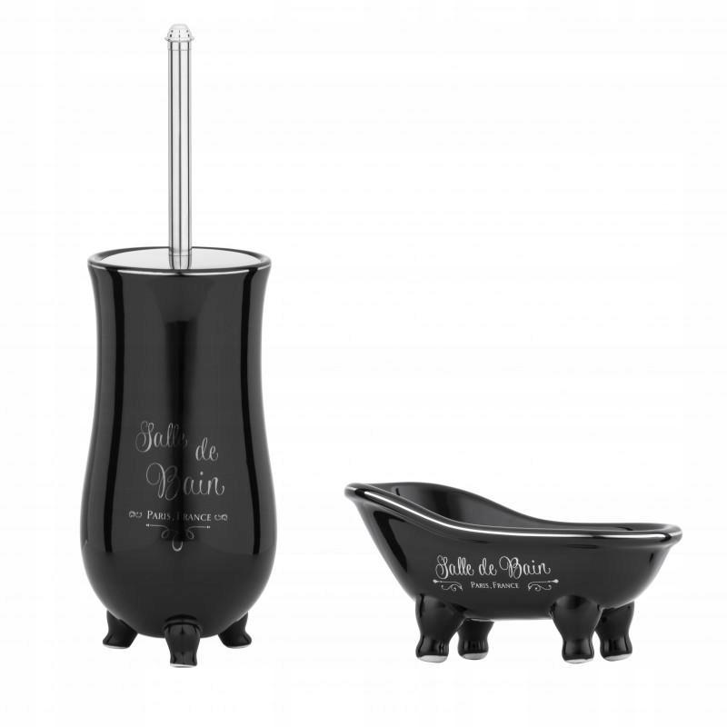 

Komplet łazienkowy mydelniczka i szczotka wc